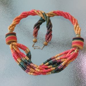 Colorful multi strand necklace (#191)